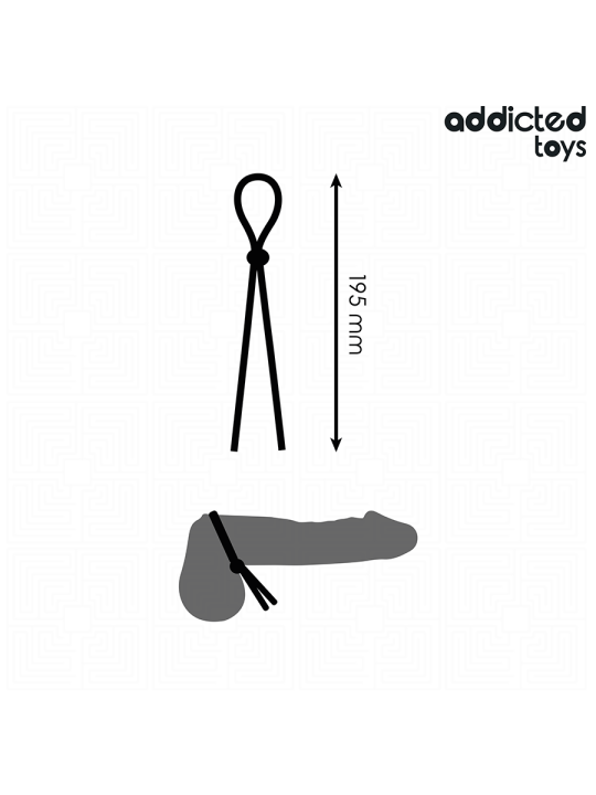 ADDICTED TOYS CUERDA SILICONA PARA EL PENE DE LAZO SIMPLE
