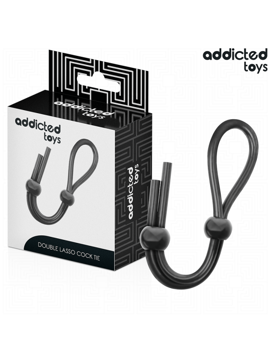 ADDICTED TOYS CUERDA SILICONA PARA EL PENE DE LAZO DOBLE