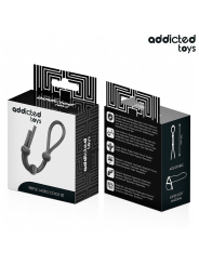 ADDICTED TOYS CUERDA SILICONA PARA EL PENE DE LAZO TRIPLE