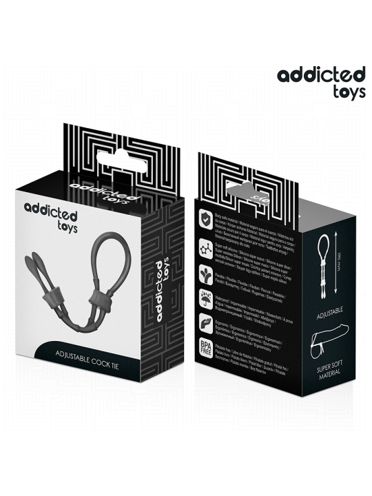 ADDICTED TOYS CUERDA SILICONA AJUSTABLE PARA EL PENE