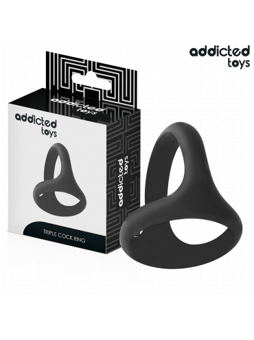 ADDICTED TOYS ANILLO TRIPLE GRUESO PARA EL PENE