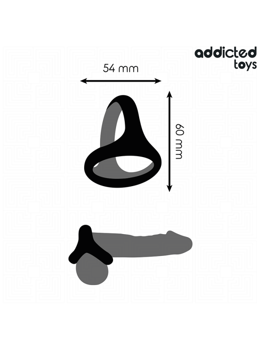 ADDICTED TOYS ANILLO TRIPLE GRUESO PARA EL PENE