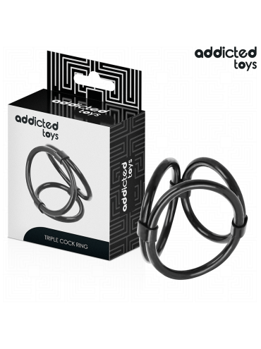 ADDICTED TOYS ANILLO TRIPLE PARA EL PENE