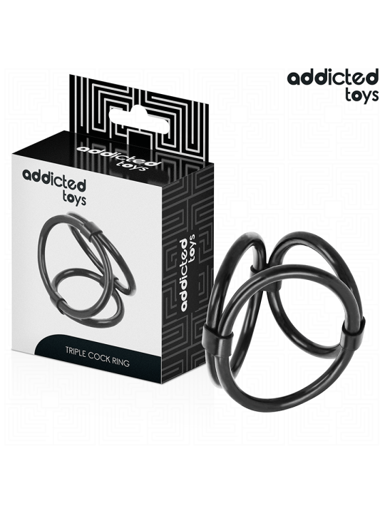 ADDICTED TOYS ANILLO TRIPLE PARA EL PENE