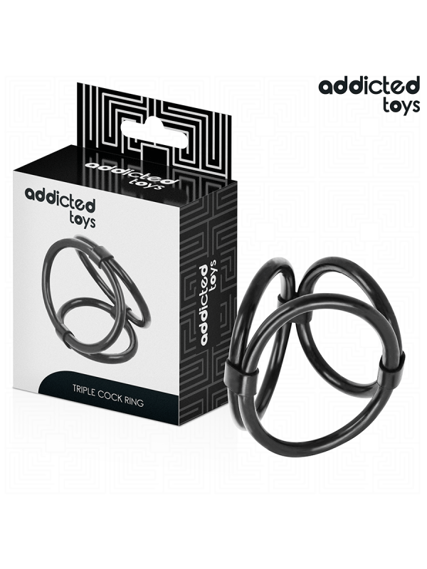 ADDICTED TOYS ANILLO TRIPLE PARA EL PENE