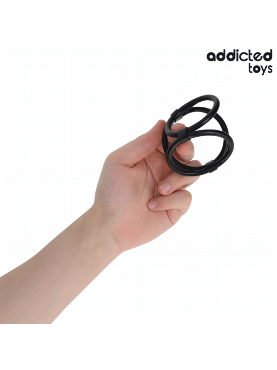 ADDICTED TOYS ANILLO TRIPLE PARA EL PENE