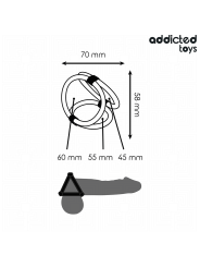 ADDICTED TOYS ANILLO TRIPLE PARA EL PENE