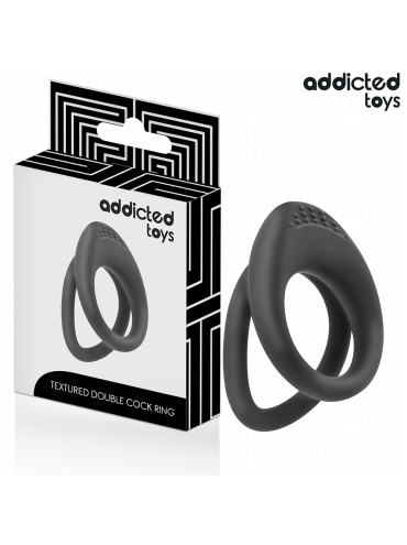 ADDICTED TOYS ANILLO TEXTURIZADO DOBLE PARA EL PENE