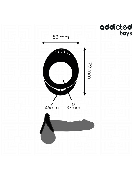 ADDICTED TOYS ANILLO TEXTURIZADO DOBLE PARA EL PENE