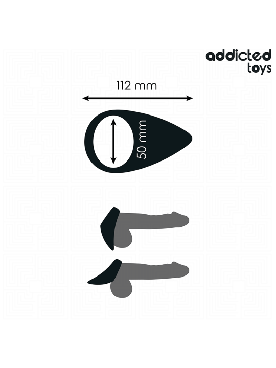ADDICTED TOYS ANILLO CON FORMA DE LAGRIMA PARA EL PENE