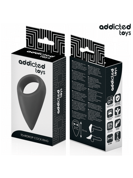 ADDICTED TOYS ANILLO CON FORMA DE LAGRIMA PARA EL PENE