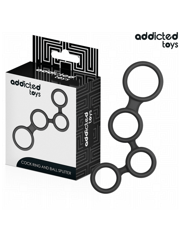 ADDICTED TOYS ANILLO PARA EL PENE CON DIVISORES PARA TESTICULOS