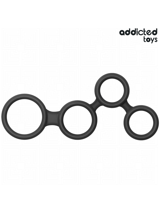 ADDICTED TOYS ANILLO PARA EL PENE CON DIVISORES PARA TESTICULOS