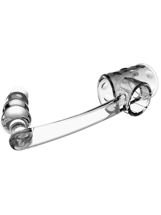 PRETTY LOVE FUNDA PARA PENE CON PLUG ANAL TRANSPARENTE