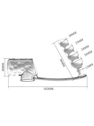 PRETTY LOVE FUNDA PARA PENE CON PLUG ANAL TRANSPARENTE