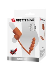 PRETTY LOVE FUNDA PARA PENE CON PLUG ANAL NATURAL