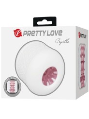 PRETTY LOVE CRYSTLE MASTURBADOR MASCULINO BLANCO