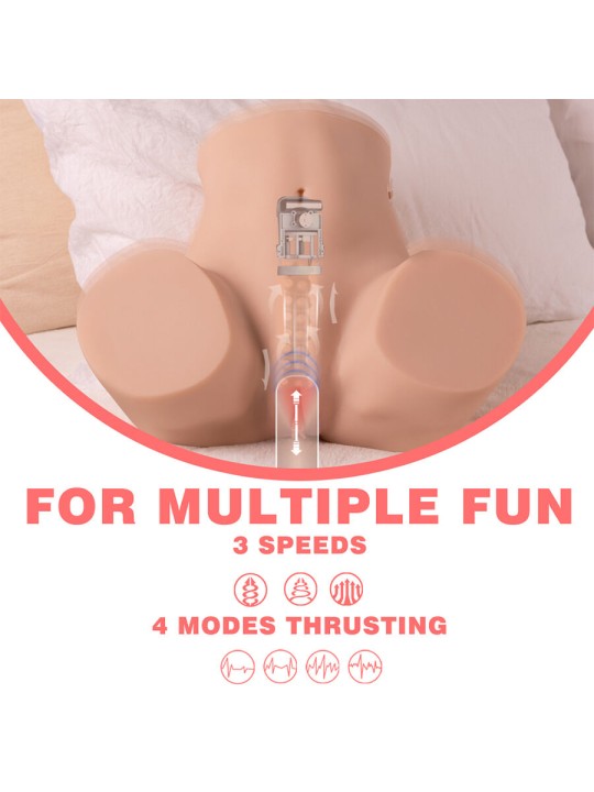 XISE DANAE THRUSTING MASTUBADOR VAGINA REALISTICO CON VIBRACION MULTIPOSICION