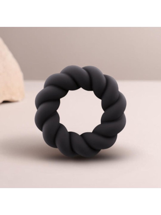 ROCKS OFF TWIST ANILLO MASTURBADOR SILICONA NEGRO
