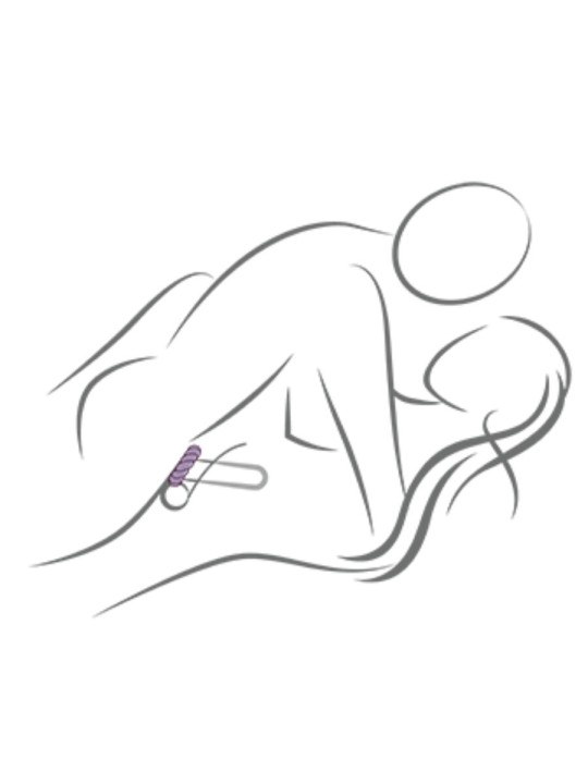 ROCKS OFF TWIST ANILLO MASTURBADOR SILICONA NEGRO