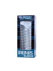 BAILE FUNDA PARA PENE CON PUNTOS ESTIMULANTES MORADO 14 CM