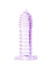 BAILE FUNDA PARA PENE CON PUNTOS ESTIMULANTES MORADO 14 CM