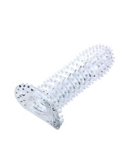 BAILE FUNDA PARA PENE CON PUNTOS ESTIMULANTES ROSA 14 CM