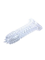 BAILE FUNDA PARA PENE CON PUNTOS ESTIMULANTES ROSA 14 CM