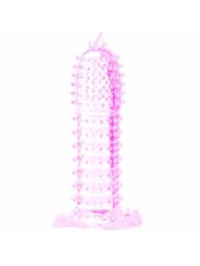 BAILE FUNDA PARA PENE CON PUNTOS ESTIMULANTES ROSA 14 CM