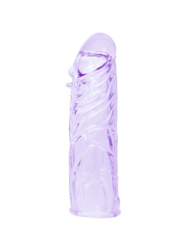 BAILE FUNDA LILA PARA EL PENE EN SILICONA ADAPTABLE 13 CM
