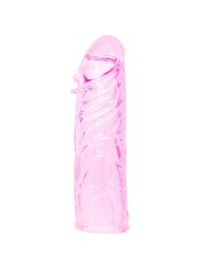 BAILE FUNDA ROSA PENE SILICONA ESTIMULANTE 13 CM