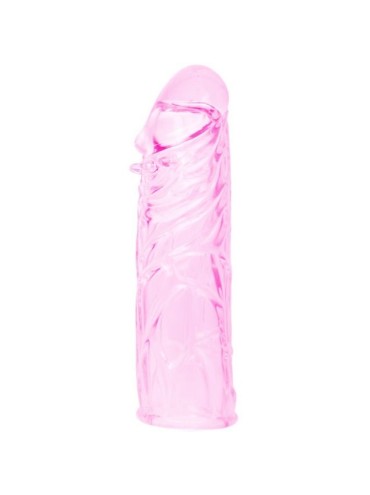 BAILE FUNDA ROSA PENE SILICONA ESTIMULANTE 13 CM
