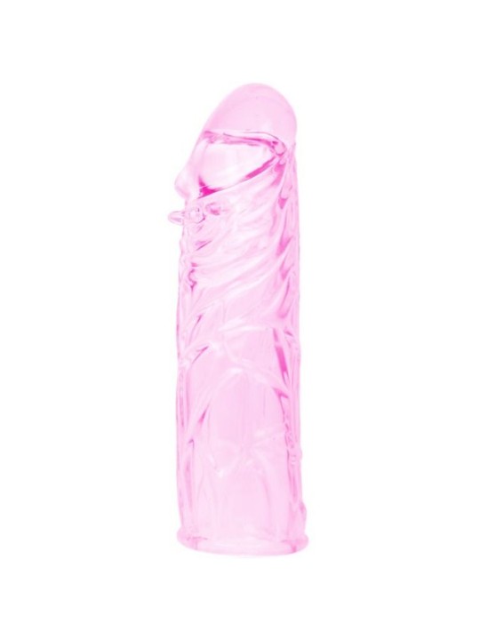 BAILE FUNDA ROSA PENE SILICONA ESTIMULANTE 13 CM
