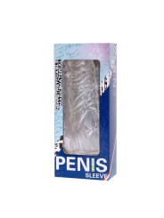 BAILE FUNDA TRANSPARENTE PARA EL PENE EN SILICONA 13 CM