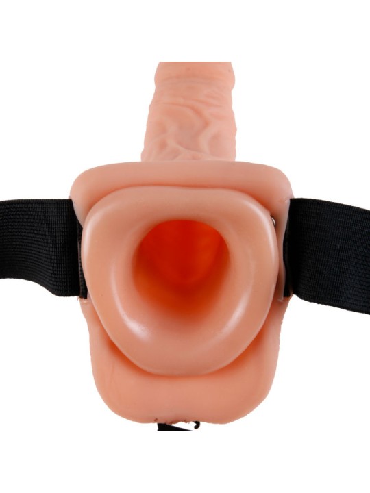 FETISH FANTASY SERIES 9 HOLLOW STRAP ON WITH BALLS 229CM NATURAL