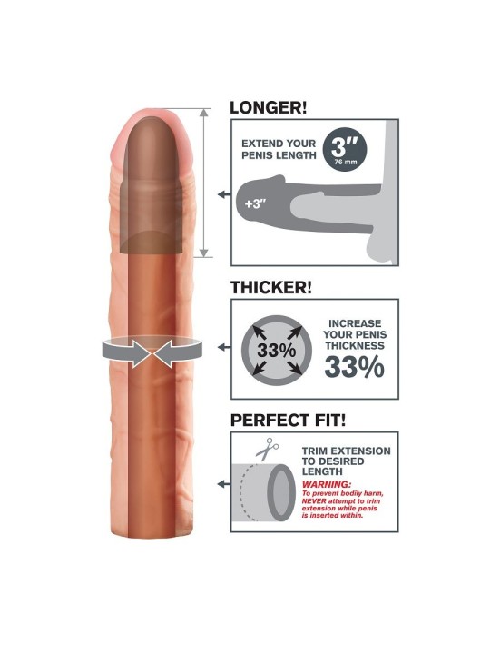 FANTASY X TENSIONS PERFECT 3 EXTENSION PARA EL PENE