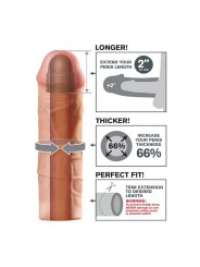 FANTASY X TENSIONS MEGA 2 EXTENSION FLESH PARA EL PENE