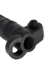 FANTASY X TENSIONS EXTENSION PARA EL PENE CON VIBRADOR REAL FEEL 2 NEGRO