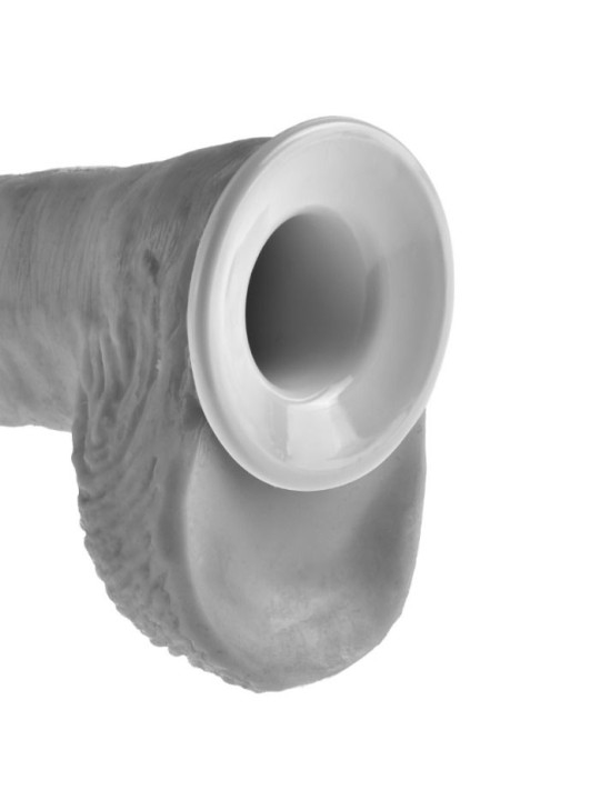 KING COCK STRAP ON CON DILDO HUECO 28 CM Y TIRANTES COLOR CARNE