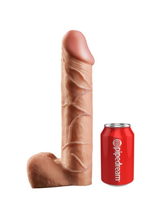 KING COCK STRAP ON CON DILDO HUECO 305 CM Y TIRANTES COLOR CARNE