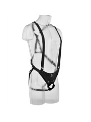 KING COCK STRAP ON CON DILDO HUECO 305 CM Y TIRANTES COLOR CARNE