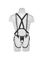 KING COCK STRAP ON CON DILDO HUECO 305 CM Y TIRANTES COLOR CARNE