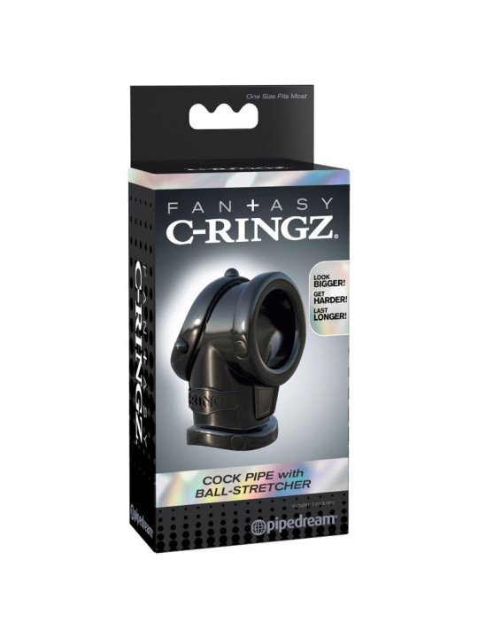 FANTASY C RINGZ COCK PIPE WITH BALL STRECH