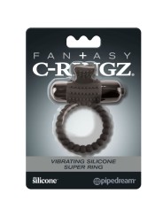FANTASY C RINGZ ANILLO VIBRADOR DE SILICONA NEGRO