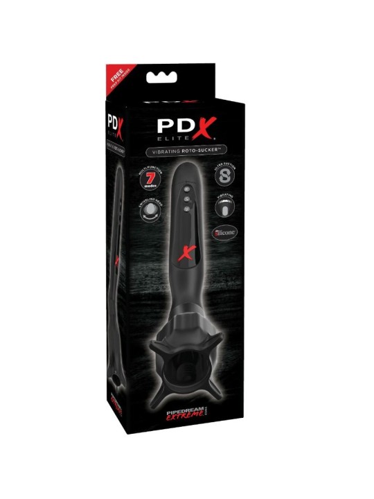 PDX ELITE ESTIMULADOR CON VIBRACION Y ONDAS ESTIMULADORAS ROTO SUCKER