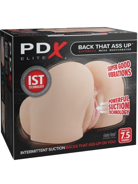 PDX ELITE BACK THAT ASS UP MASTURBADOR VAGINA Y ANO REALISTICO CON VIBRACION