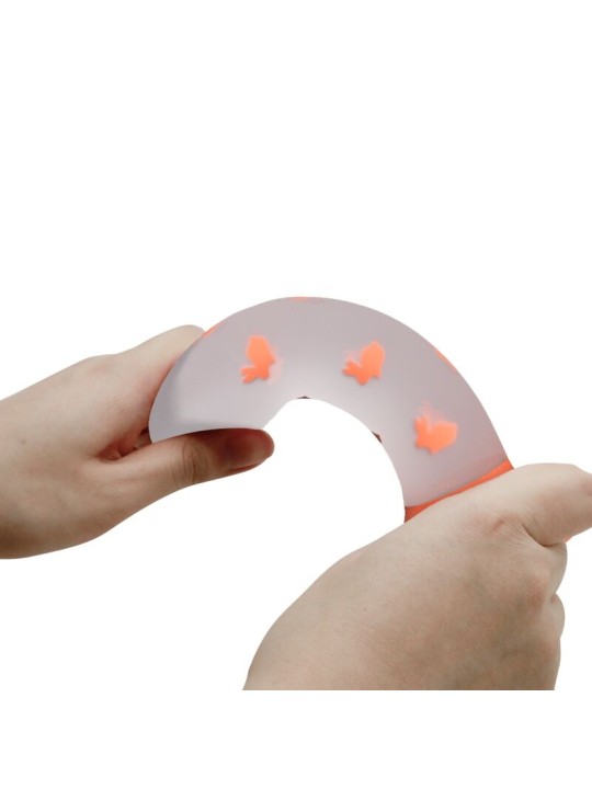 PRETTY LOVE MAGICAL NIGHTFALL DILDO SIN VIBRACION LUMINOSO NARANJA