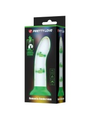 PRETTY LOVE MAGICAL NIGHTFALL DILDO SIN VIBRACION LUMINOSO VERDE