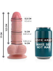 ROCKARMY DUAL DENSITY PANZER DILDO REALISTA 17 CM O 446 CM