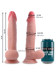 ROCKARMY SHERMAN DILDO REALISTA DUAL DENSITY 24 CM O 462 CM